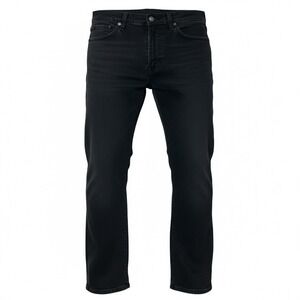 LEVIS 514 Straight Leg Jeans Mens 36x32 Black Dark Wash Denim